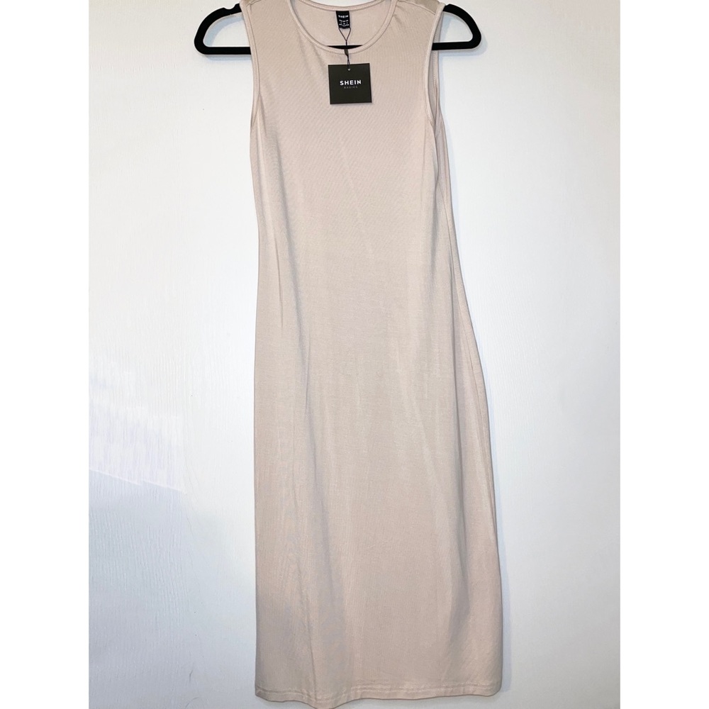 Nude Midi Dress
